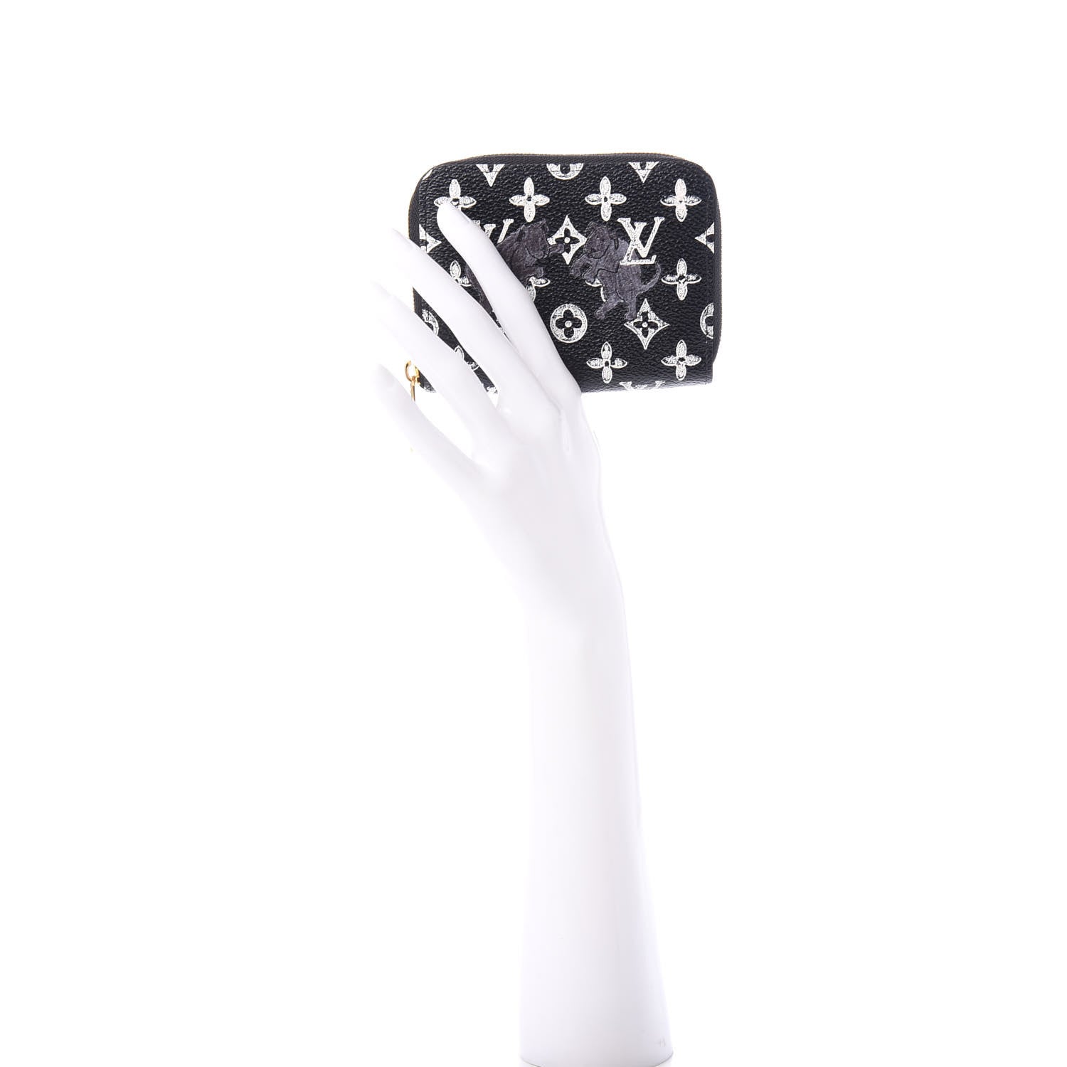 Louis Vuitton Catogram Zippy Coin Purse Black 2 of 7