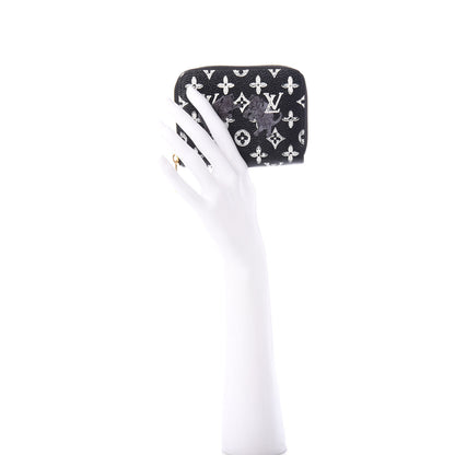 Louis Vuitton Catogram Zippy Coin Purse Black 2 of 7