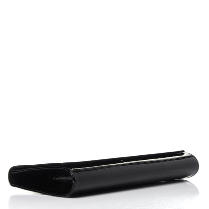 Gucci Patent Microguccissima Medium Broadway Clutch Black 4 of 12