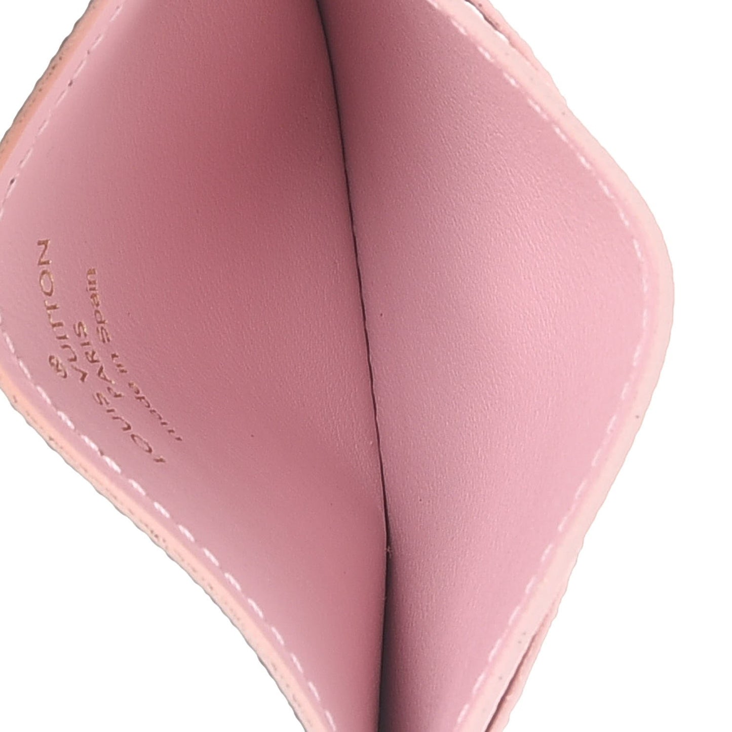 Damier Ebene Caissa Card Holder Rose Ballerine