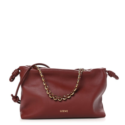 Loewe Mellow Nappa Medium Donut Chain Flamenco Knot Clutch Syrup 1 of 9