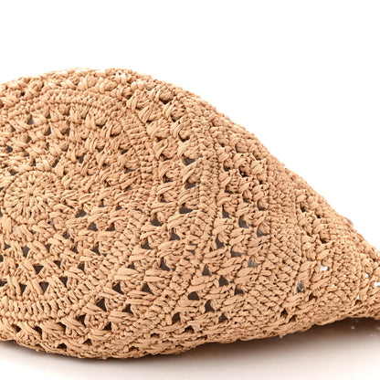 Saint Laurent Raffia Calfskin Small Panier Tote Naturel 10 of 12