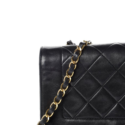 Chanel Lambskin Quilted Medium Single Flap Black 13 of 21