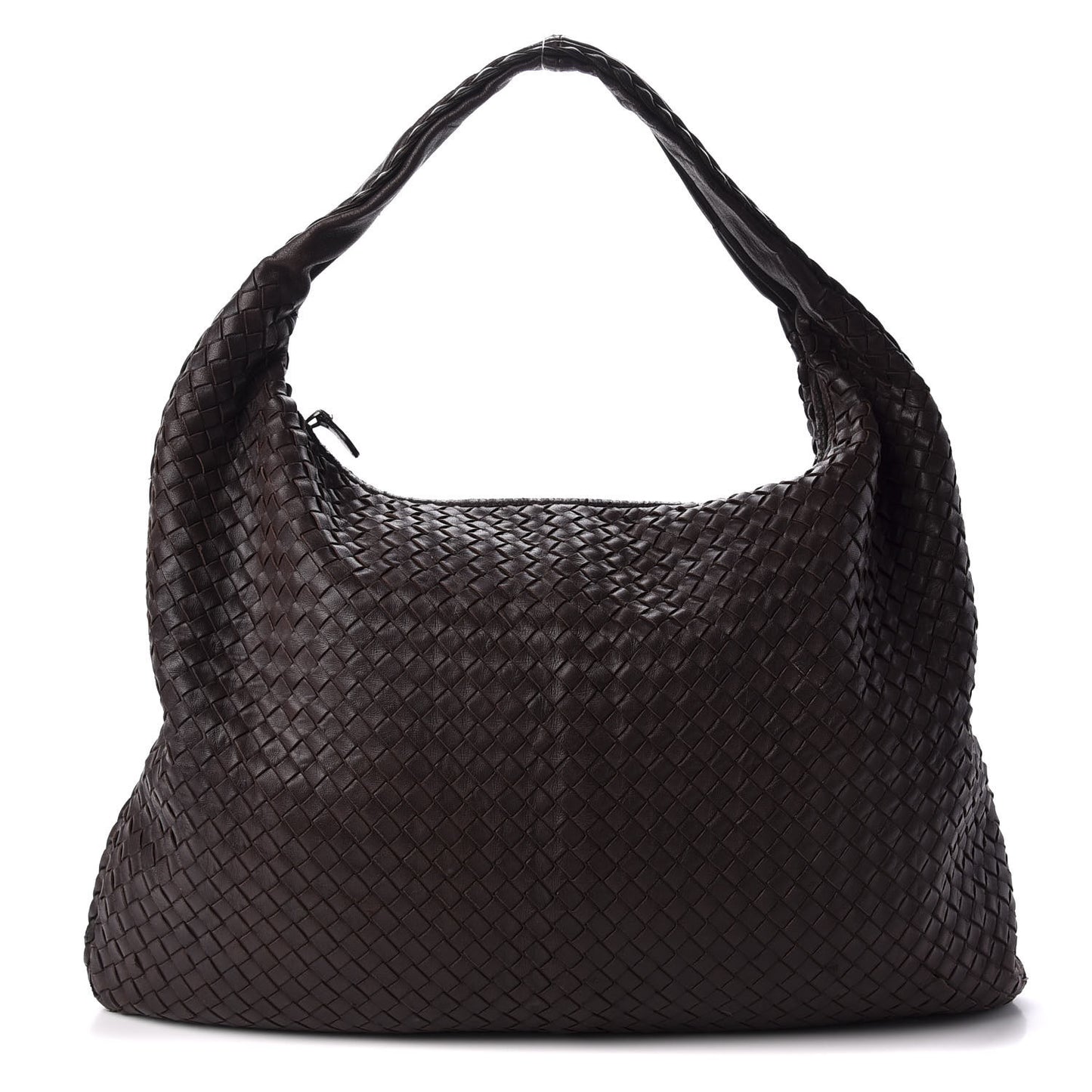 Nappa Intrecciato Large Veneta Hobo Ebano