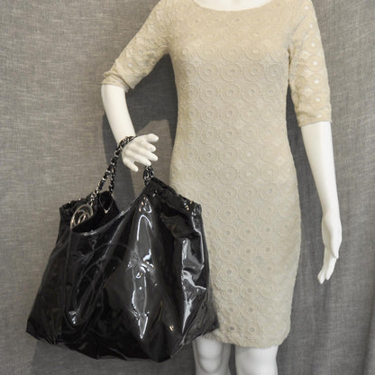 Chanel Vinyl XL Coco Cabas Black 2 of 10