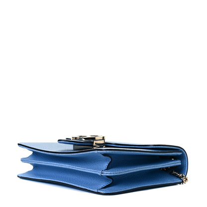 Gucci Dollar Calfskin Small Interlocking G Shoulder Bag Mineral Blue 5 of 7