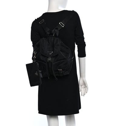 Prada Re-Nylon Saffiano Medium Backpack Black 2 of 11