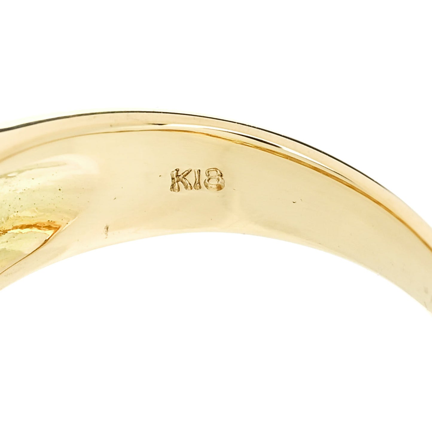 18K Yellow Gold Diamond 2.22ctw Three Row Dome Band Ring  50 5.5