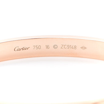 Cartier 18K Pink Gold LOVE Bracelet 16 4 of 5