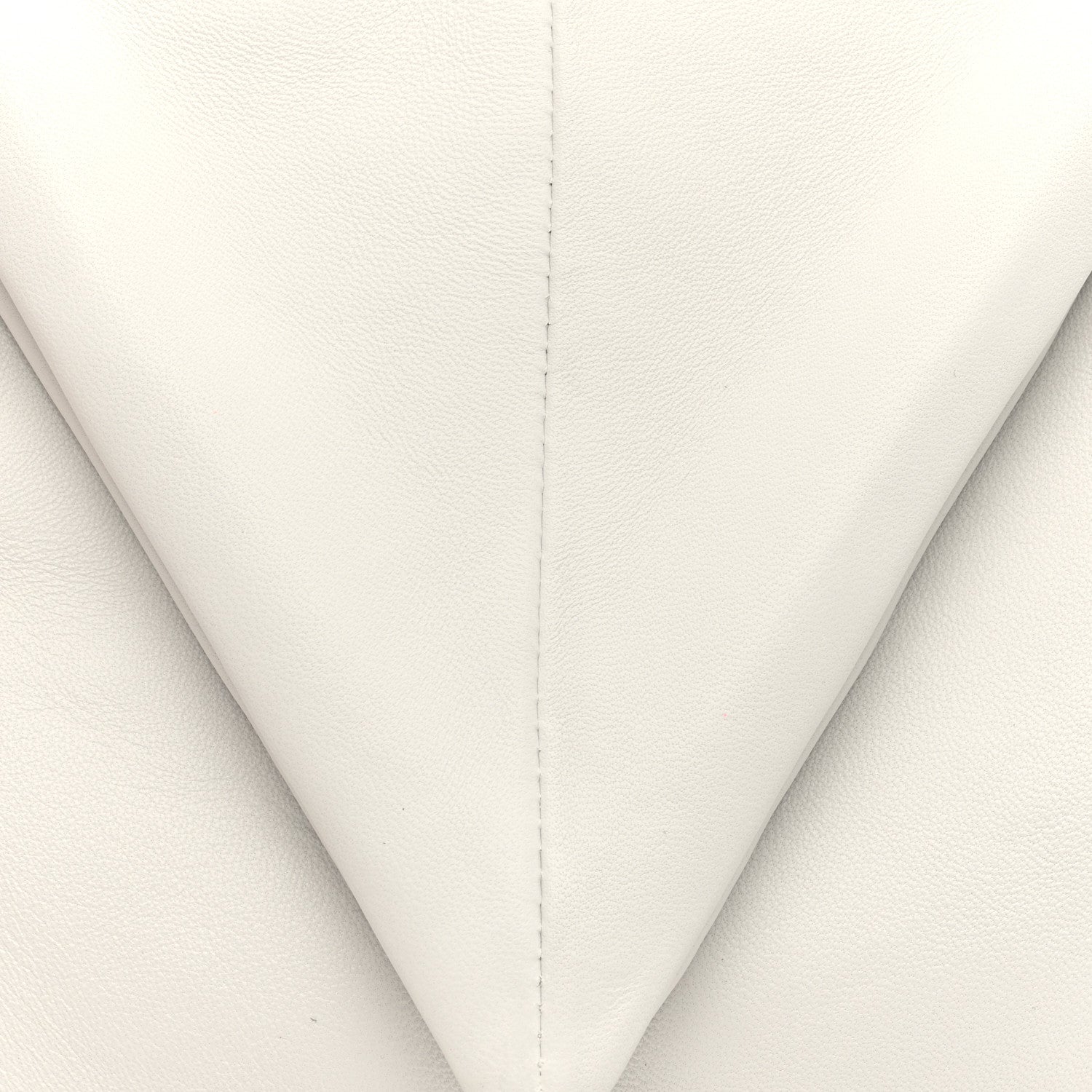 Bottega Veneta Lambskin BV Trine Clutch Bianco 7 of 9