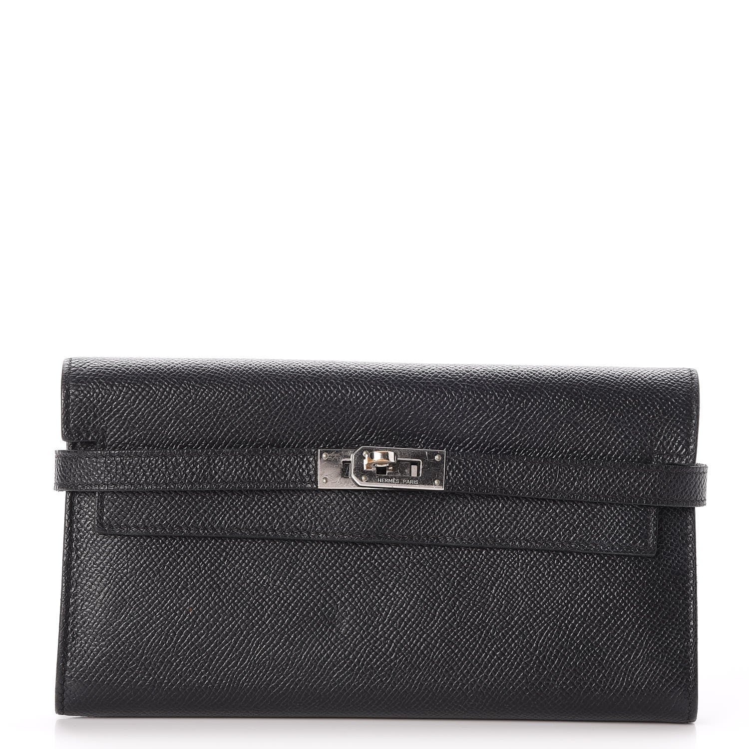 Hermes Epsom Kelly Longue Wallet Black 1 of 8