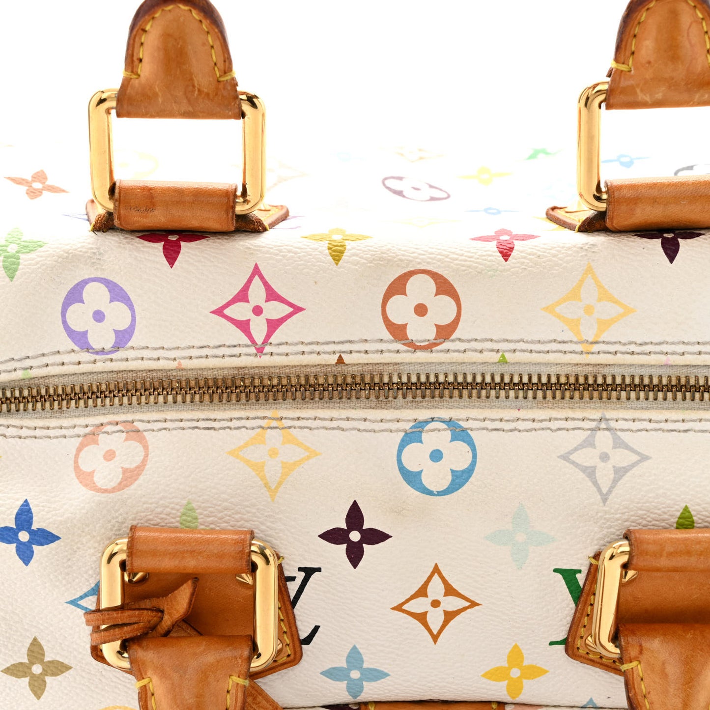 Monogram Multicolor Speedy 30 White