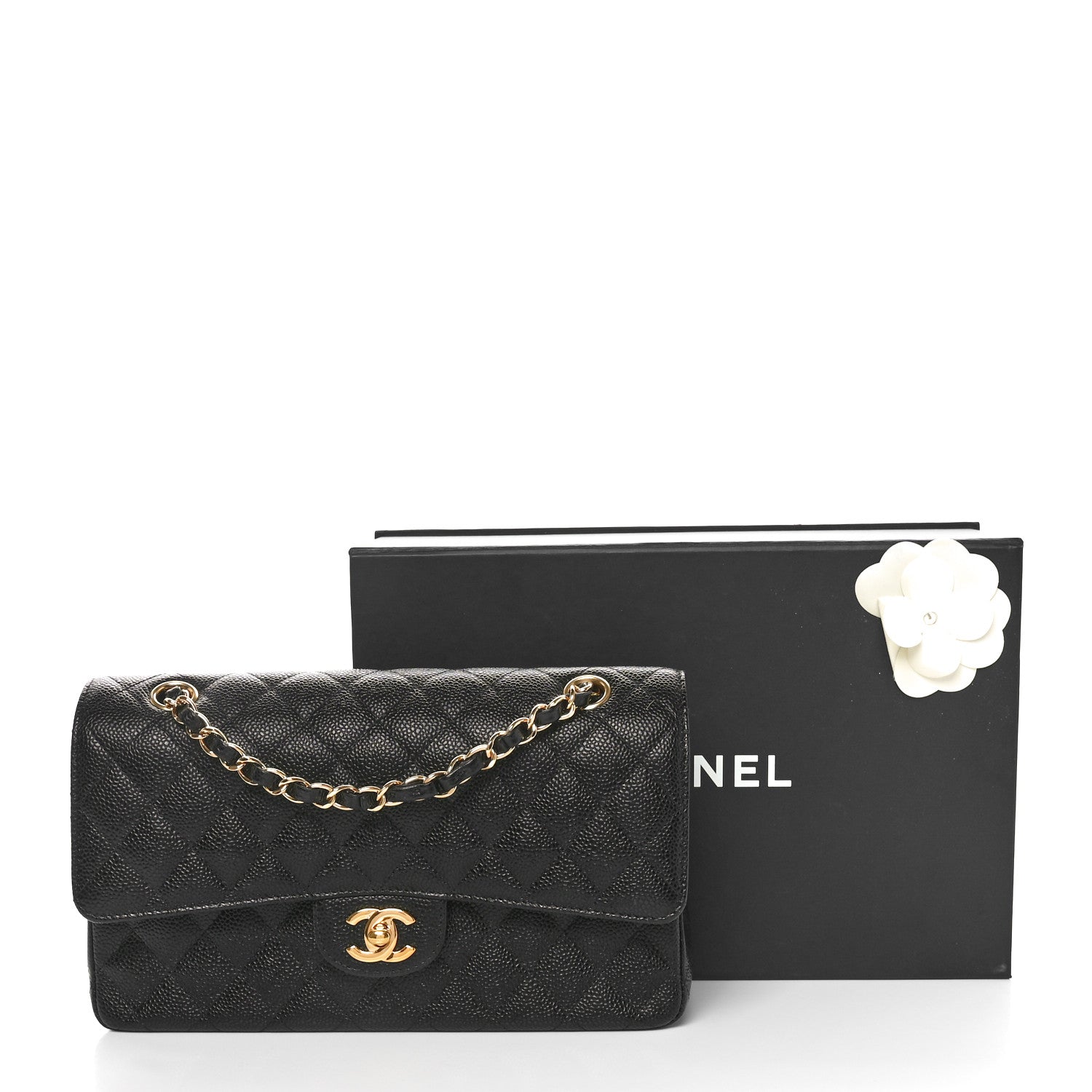 Chanel Caviar Quilted Medium Double Flap Black 11 of 11