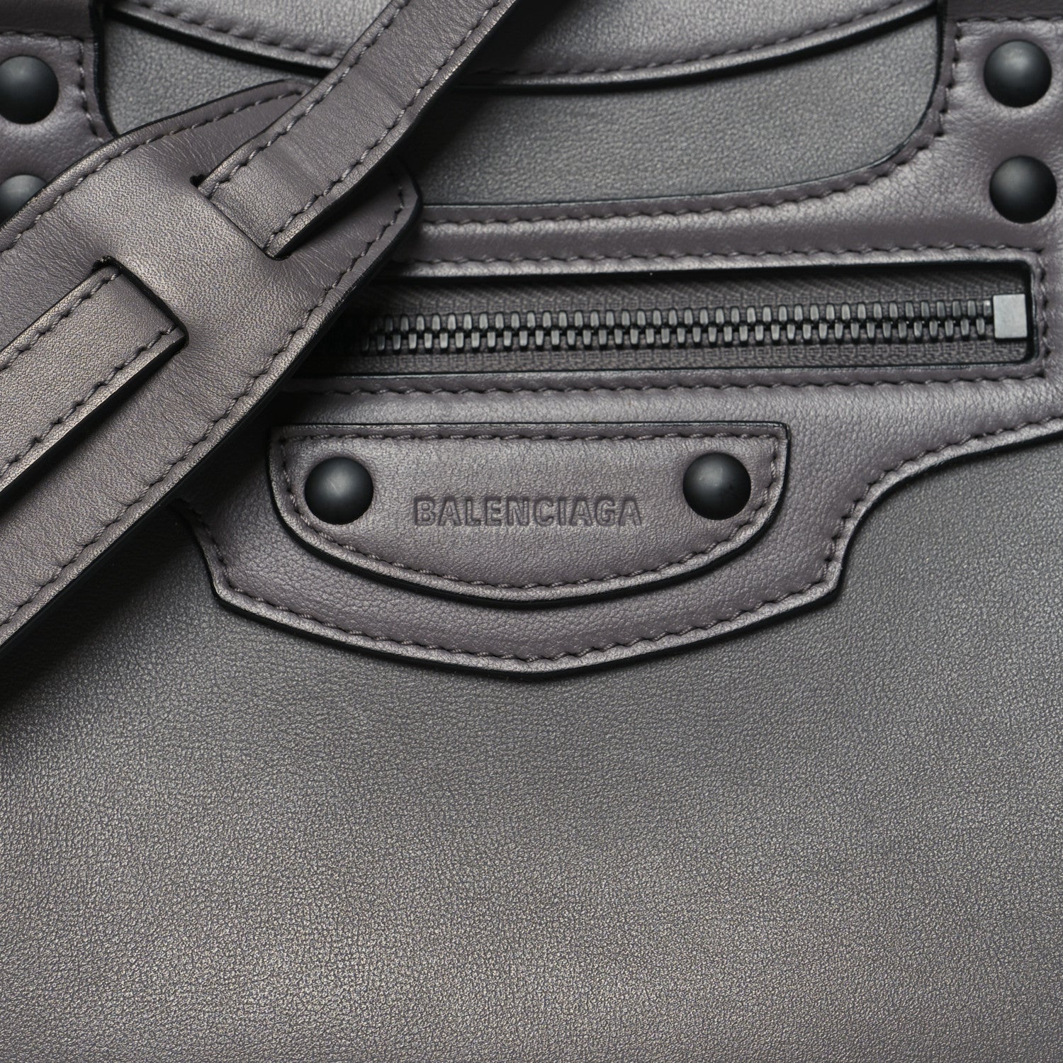 Balenciaga Smooth Calfskin Neo Classic Black Hardware S City Dark Grey 8 of 11