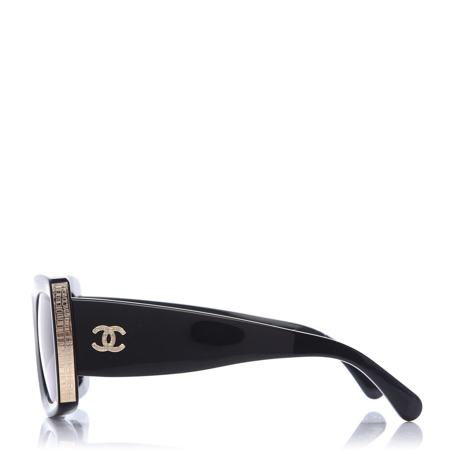 Acetate Rectangle Sunglasses 5435 Black