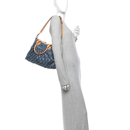 Louis Vuitton Denim Neo Cabby MM Blue 2 of 10