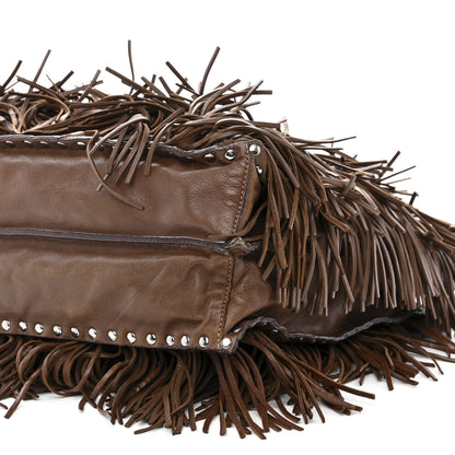 Prada Gaufre Tassel Tote Bag Brown 13 of 34