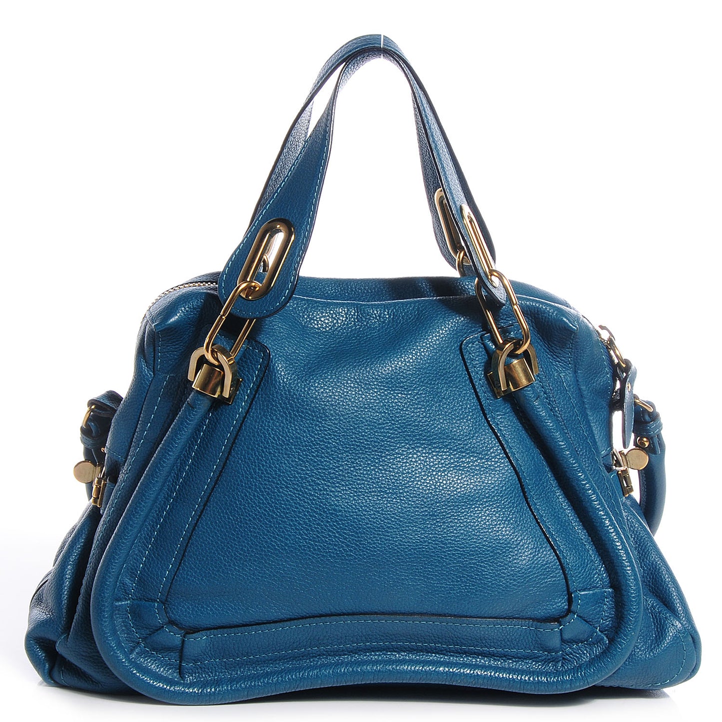 Calfskin Medium Military Paraty Peacock Blue