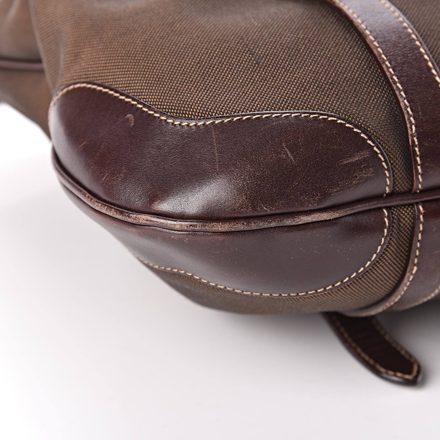 Prada Jacquard Logo Tote Brown 11 of 12