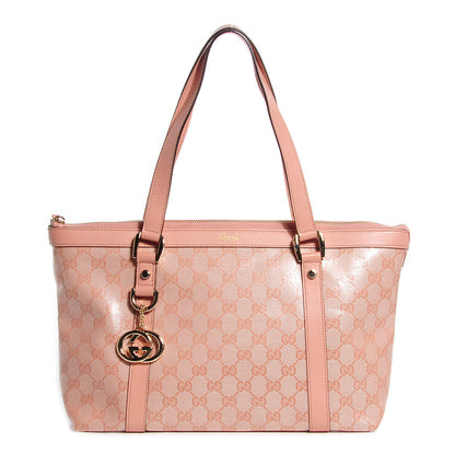 Gucci Crystal Monogram Medium Abbey Tote Blush 1 of 8
