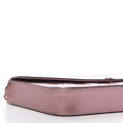 Louis Vuitton Vernis Pochette Felicie Chain Wallet Metallic Pale Pink 7 of 10