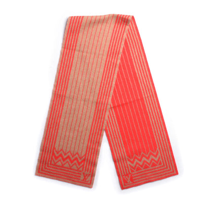 Louis Vuitton Lambswool Cashmere Karakoram Scarf Rouge Camel 3 of 5