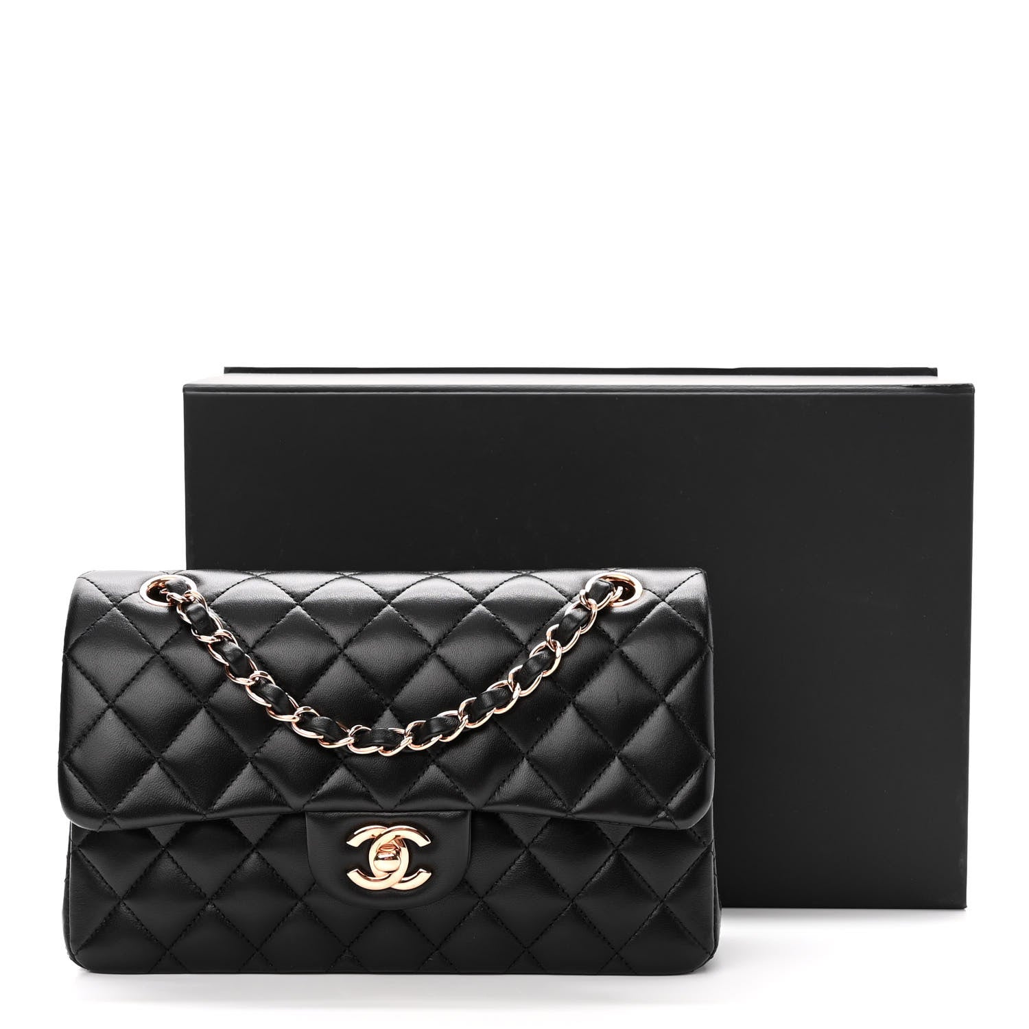 Chanel Lambskin Quilted Small Double Flap Black 11 of 11