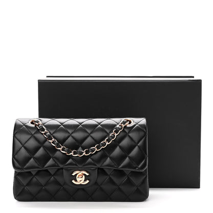 Chanel Lambskin Quilted Small Double Flap Black 11 of 11