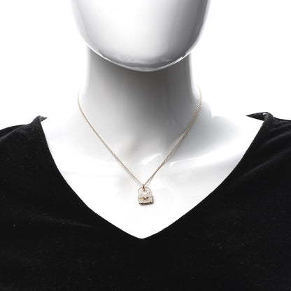 Hermes 18K Rose Gold Diamond Constance Amulette Pendant Necklace 2 of 6