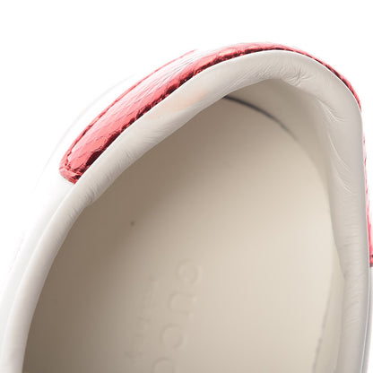 Gucci Calfskin Ayers Bee Embroidered Womens Ace Sneakers 36 White Green 10 of 11