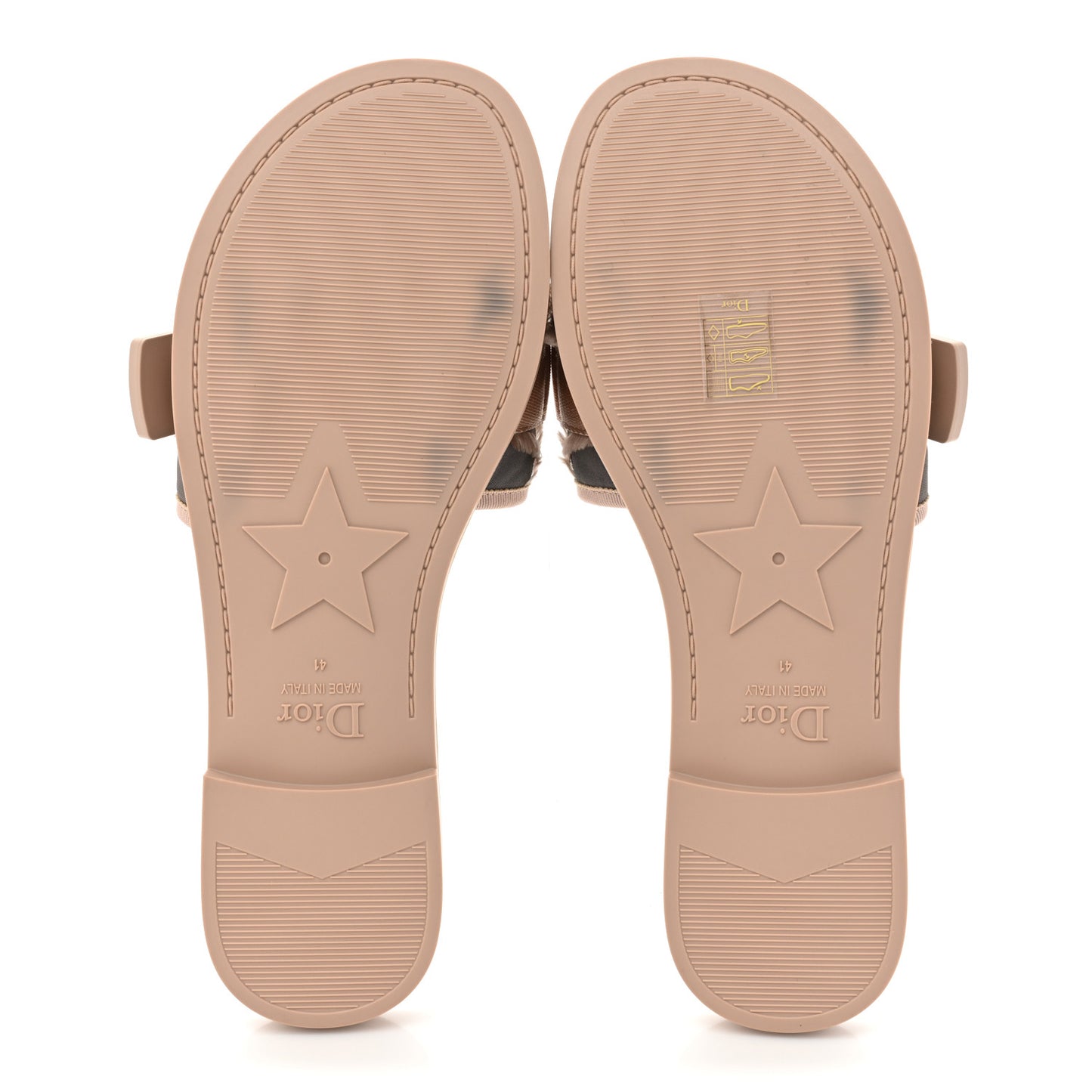 Canvas Nylon Camouflage Dior(e)volution Mule Slide Sandals 41 Nude