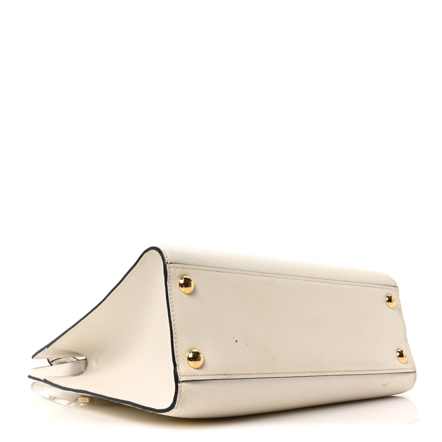 Prada Saffiano Soft Calfskin Large Tote White 4 of 10