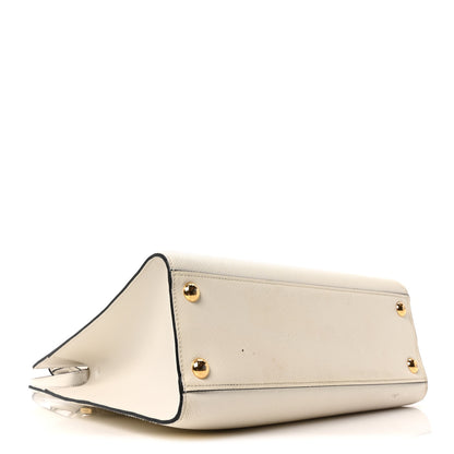 Prada Saffiano Soft Calfskin Large Tote White 4 of 10