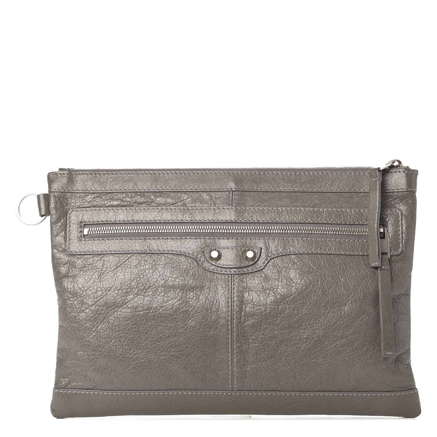 Balenciaga Agneau Arena Classic Hardware Medium Clip Gris Fumee 1 of 7