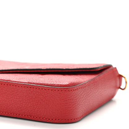 Louis Vuitton Empreinte Pochette Felicie Chain Wallet Scarlet 11 of 11