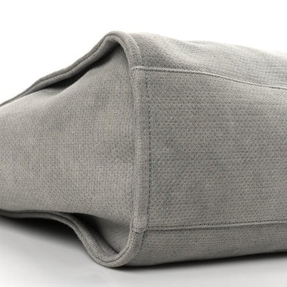 Chanel Canvas Extra Large Deauville Tote Grey 8 of 9