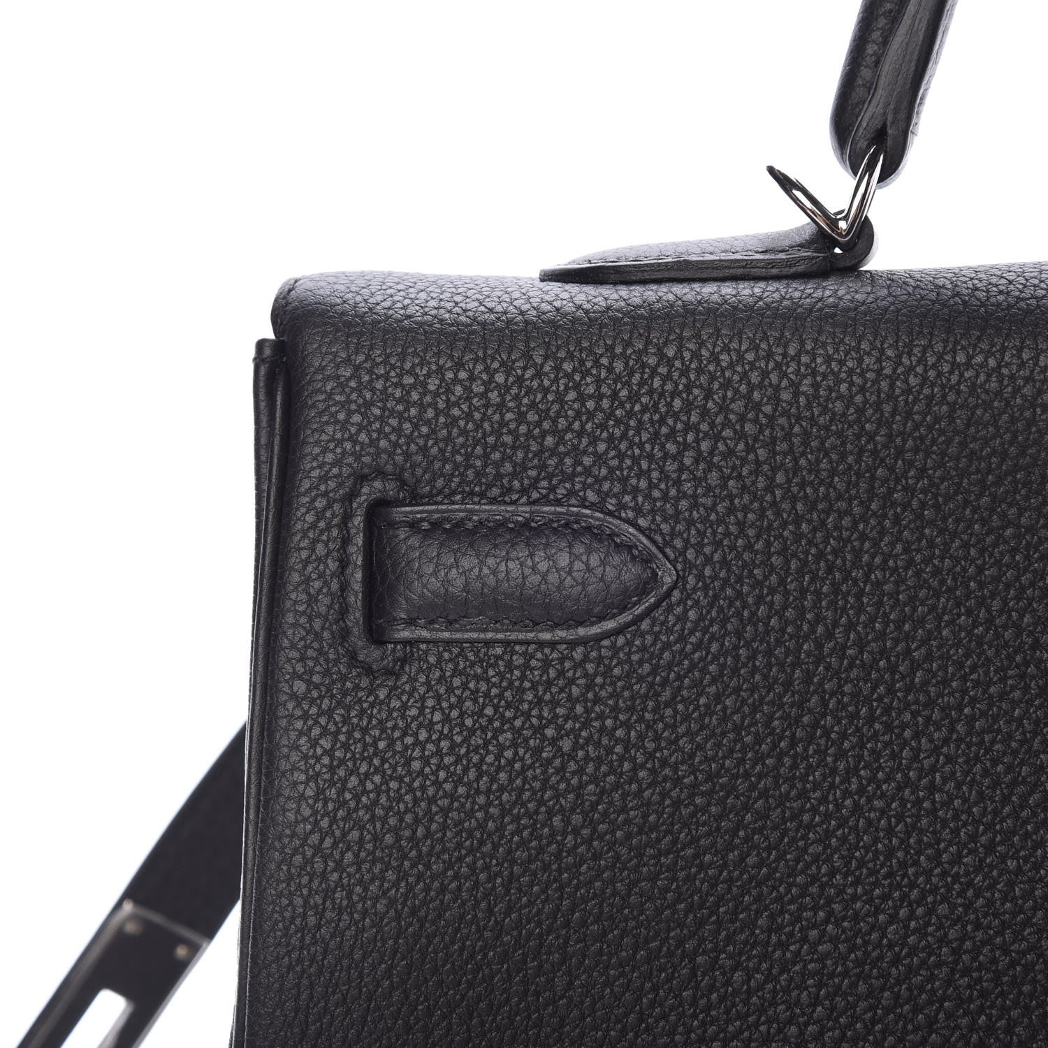 Hermes Togo Verso Kelly Retourne 35 Black Bleu Agate 30 of 40