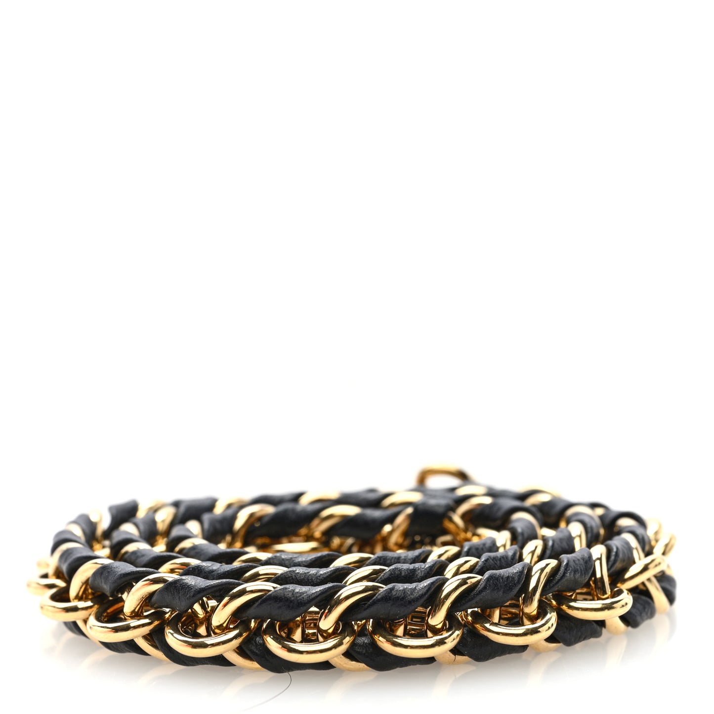 Calfskin Multi Pochette Chain Shoulder Strap Black Gold