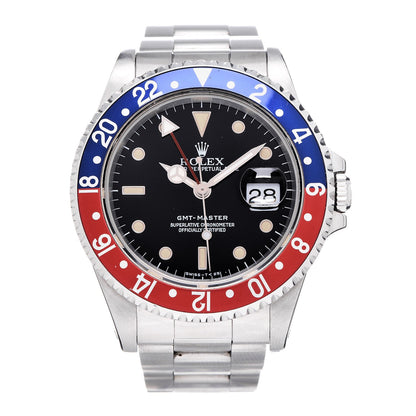 Rolex Stainless Steel 40mm Oyster Perpetual Date GMT Master Ⅱ Pepsi Watch 16710 1 of 8