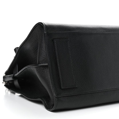 Saint Laurent Grained Calfskin Sac De Jour Souple Duffle 36H Asphalt Black 6 of 9