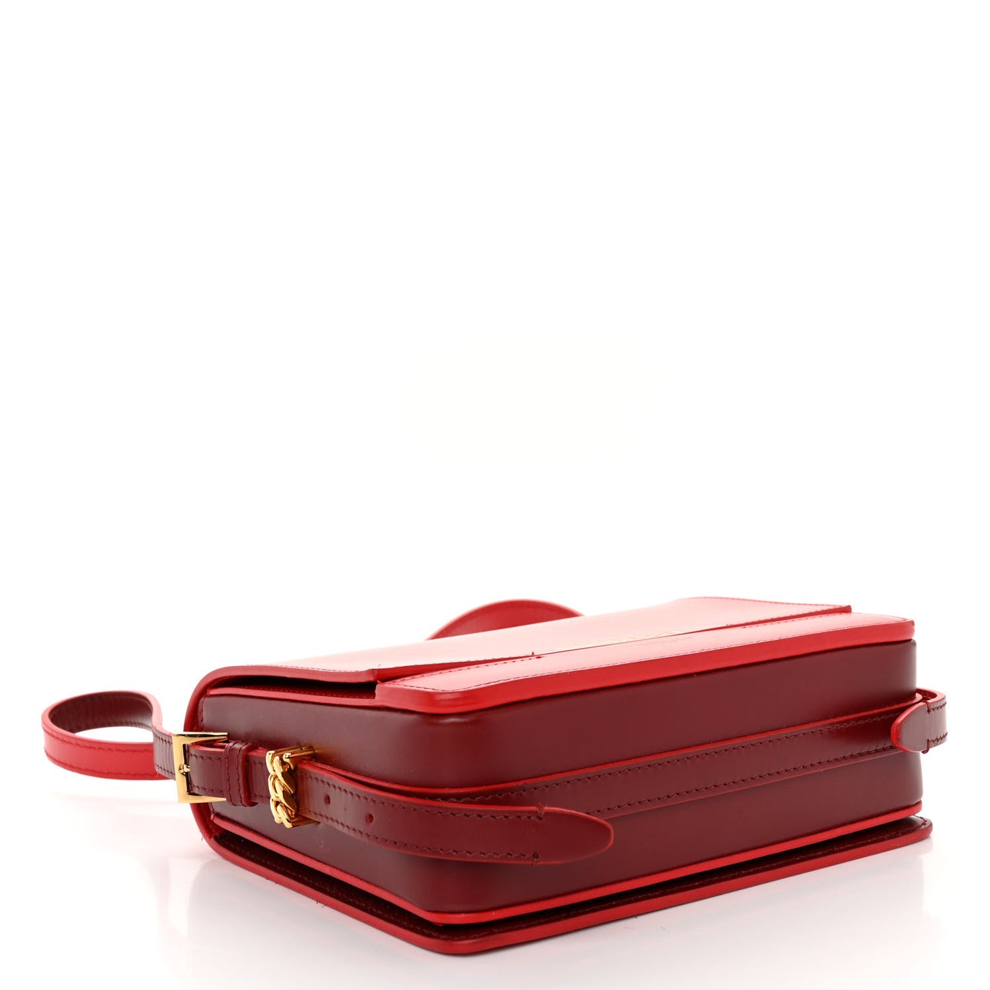Smooth Calfskin Small Two Tone Grace Bag Red