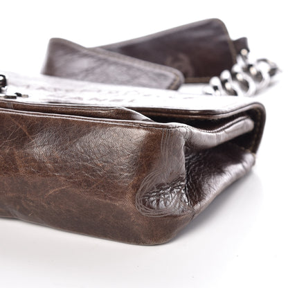 Chanel Calfskin Graffiti Flap Brown 6 of 9
