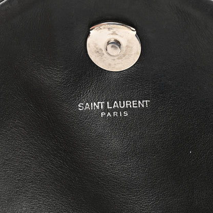 Saint Laurent Calfskin Y Quilted Monogram Medium Loulou Satchel Black 6 of 12