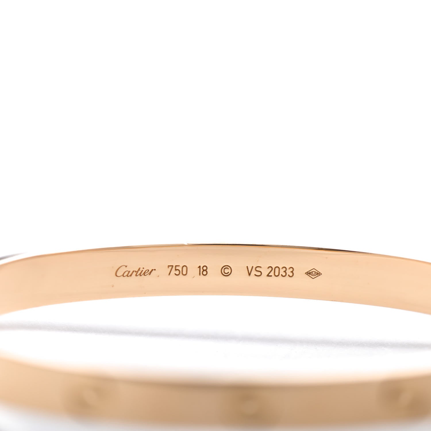 Cartier 18K Yellow Gold LOVE Bracelet 18 4 of 5