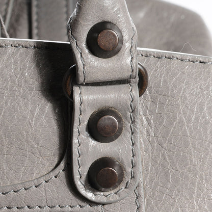 Balenciaga Agneau Classic Hardware Zip Traveler Backpack Gris Pyrite 9 of 13