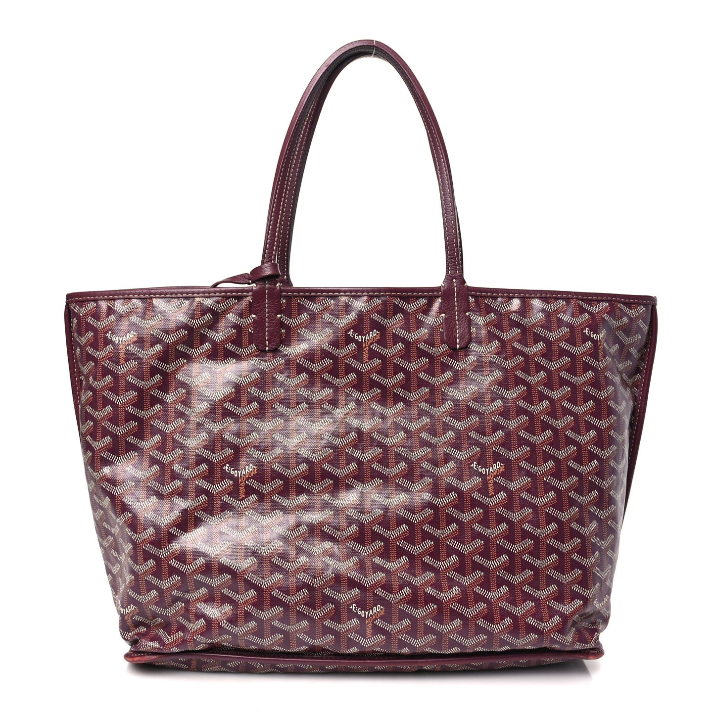 Goyardine Reversible Anjou PM Burgundy