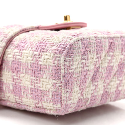 Chanel Tweed Handle Crush Small Vanity Case Pink Ecru 8 of 10