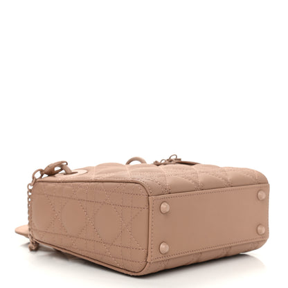 Christian Dior Ultra Matte Calfskin Cannage Mini Lady Dior Light Beige 4 of 11