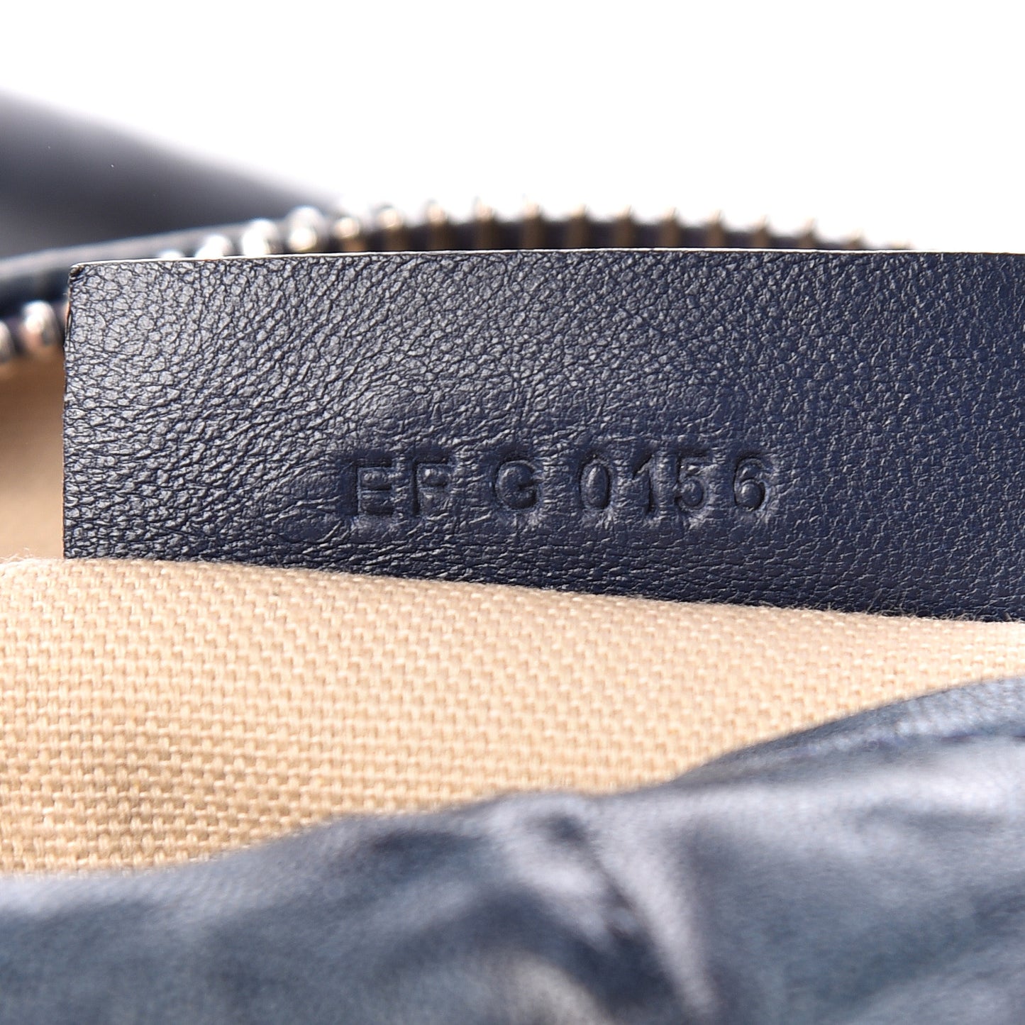 Tumbled Sheepskin Small Pandora Navy