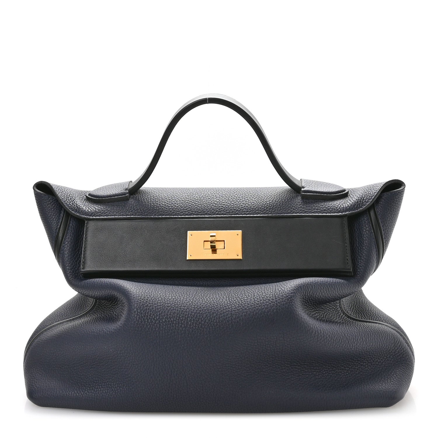 Hermes Togo Swift 24/24 35 Bleu Indigo Black 1 of 11